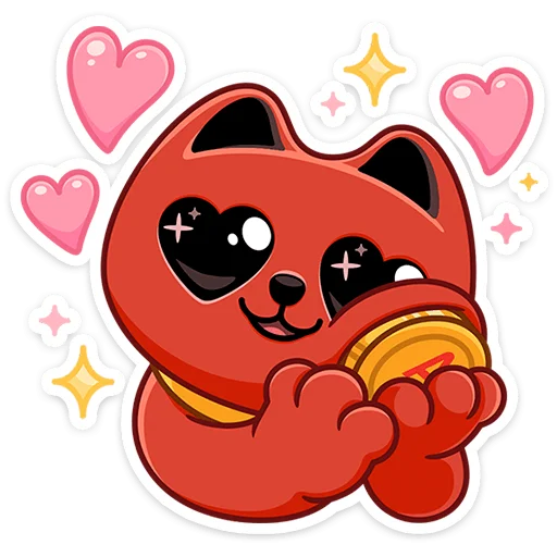 😍 Стикер «Котик Дзынь» для Telegram