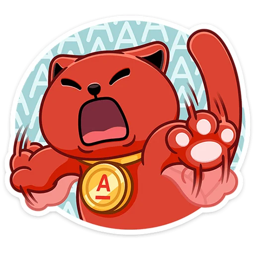 😠 Стикер «Котик Дзынь» для Telegram