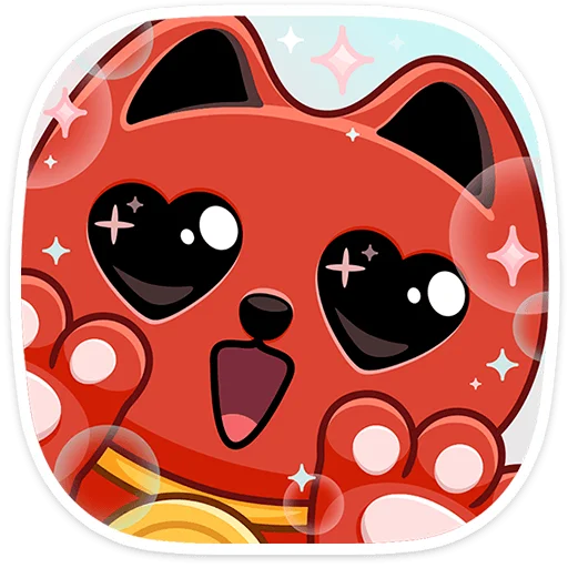 😍 Стикер «Котик Дзынь» для Telegram