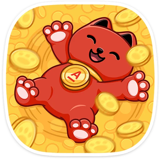 🤑 Стикер «Котик Дзынь» для Telegram