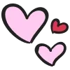 Стикер 57 Hand Drawn Hearts