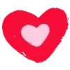 Стикер 10 Hand Drawn Hearts