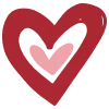 Стикер 27 Hand Drawn Hearts