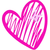 Стикер 31 Hand Drawn Hearts