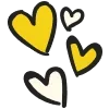 Стикер 56 Hand Drawn Hearts