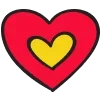 Стикер 52 Hand Drawn Hearts