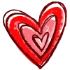 Стикер 33 Hand Drawn Hearts