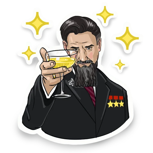 🤩 Стикер «Дзыкеры» для Telegram