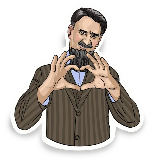 ❤️ Стикер «Дзыкеры» для Telegram