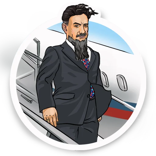 🛬 Стикер «Дзыкеры» для Telegram