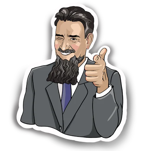 👍 Стикер «Дзыкеры» для Telegram