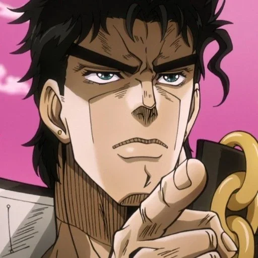 😳 Стикер «Joutarou Kuujou» для Telegram