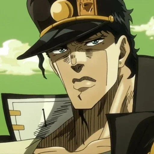 ❤ Стикер «Joutarou Kuujou» для Telegram