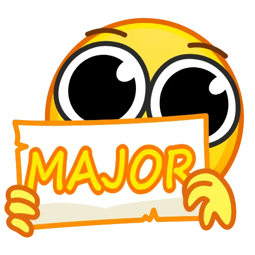 Стикер 18 Major Emojis #status #decor #foradmins