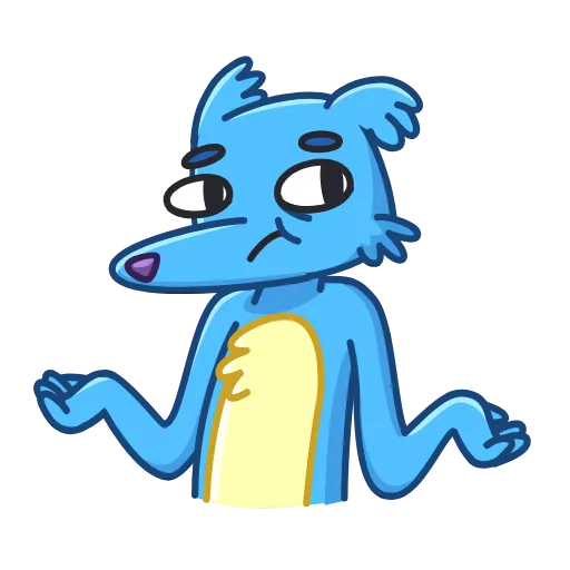 🤷‍♂️ Стикер «Earl the Wolf» для Telegram