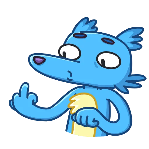 🖕 Стикер «Earl the Wolf» для Telegram
