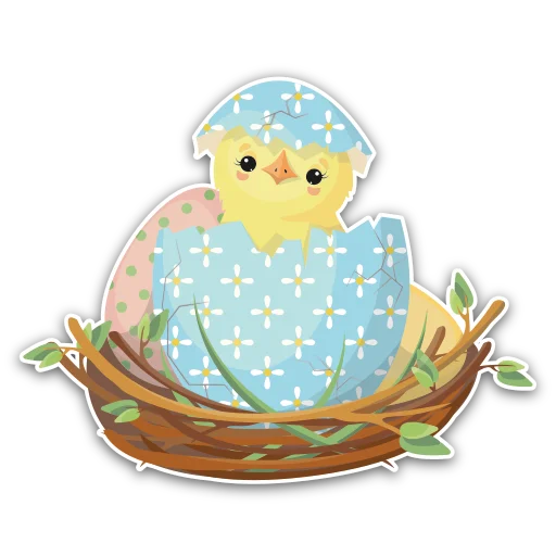 🥚 Стикер «Easterpakc» для Telegram