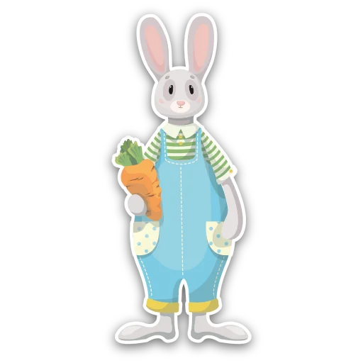 🐰 Стикер «Easterpakc» для Telegram