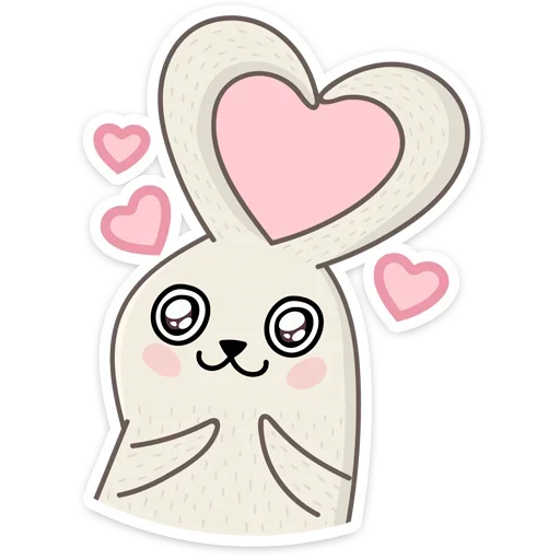 ❤️ Стикер «Пасхальные друзья» для Telegram