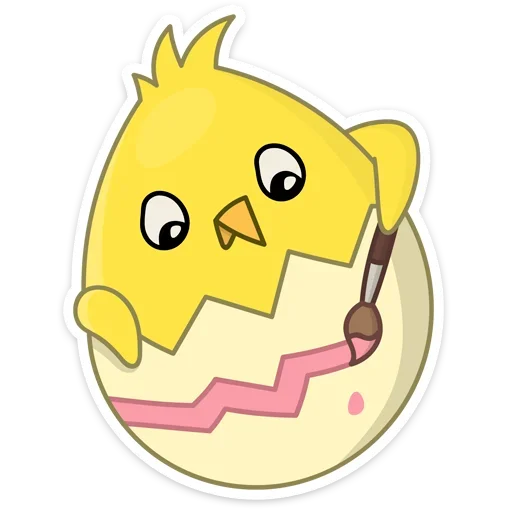🐤 Стикер «Пасхальные друзья» для Telegram
