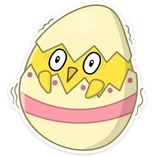 🐣 Стикер «Пасхальные друзья» для Telegram