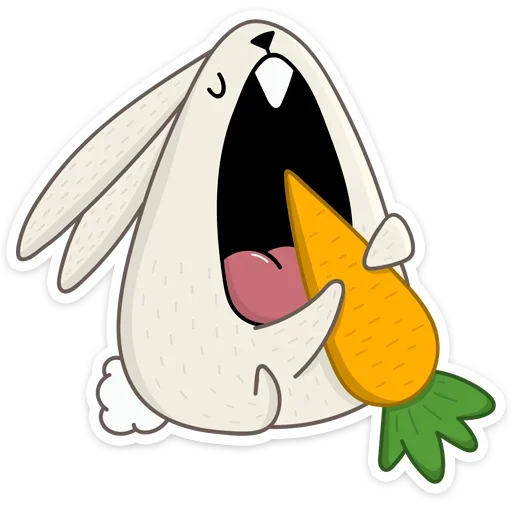 🥕 Стикер «Пасхальные друзья» для Telegram