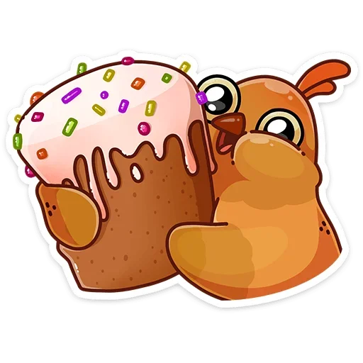 🥐 Стикер «Пасхальная Клунька» для Telegram