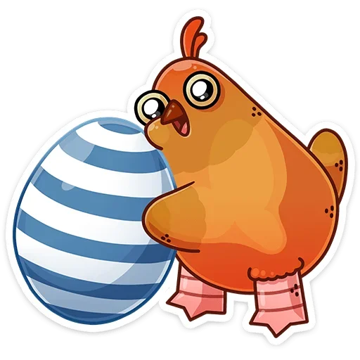 ☺️ Стикер «Пасхальная Клунька» для Telegram