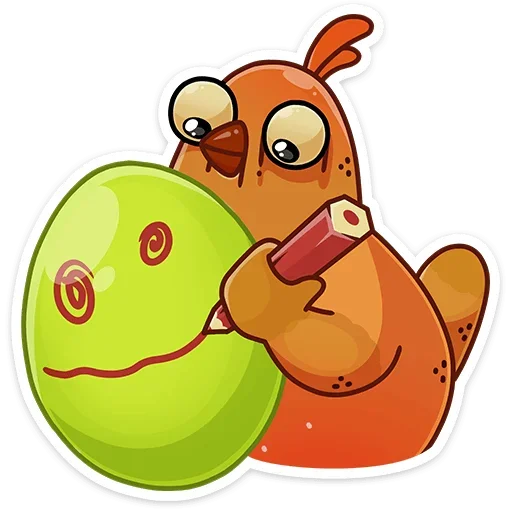 🙂 Стикер «Пасхальная Клунька» для Telegram