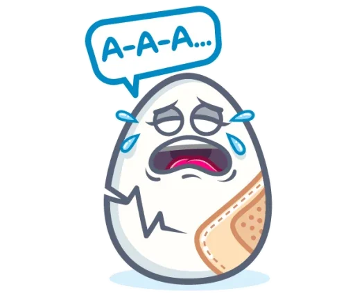 🤕 Стикер «Пасха ?» для Telegram
