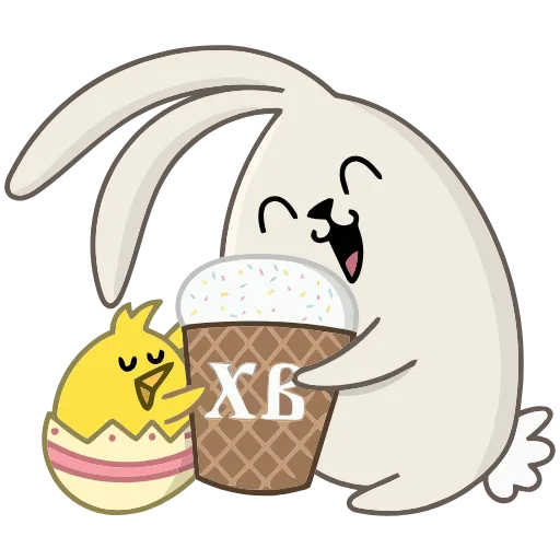 🤪 Эмодзи «Пасхальные друзья» для Telegram