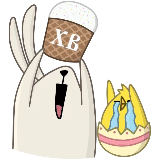 🧁 Эмодзи «Пасхальные друзья» для Telegram