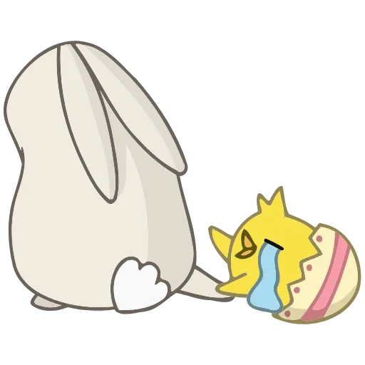 😭 Эмодзи «Пасхальные друзья» для Telegram