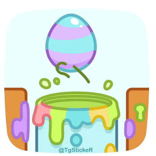 🎨 Стикер «Куличик» для Telegram