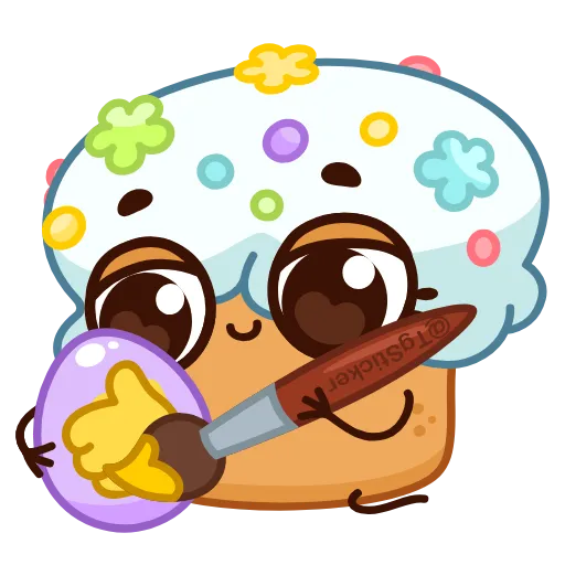 👍 Стикер «Куличик» для Telegram