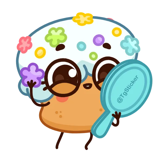 🪞 Стикер «Куличик» для Telegram