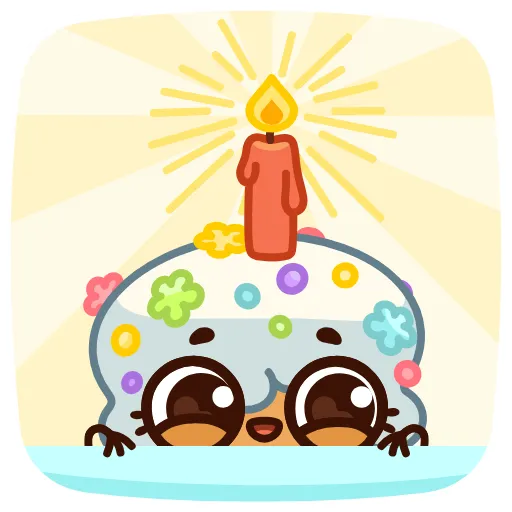 🕯 Стикер «Куличик» для Telegram