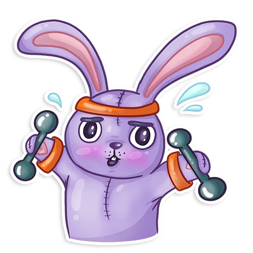 🏋️‍♀️ Стикер «Easter Rabbit Toy» для Telegram