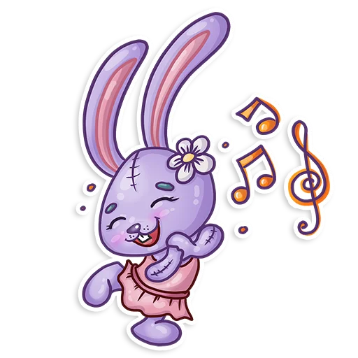 🎼 Стикер «Easter Rabbit Toy» для Telegram