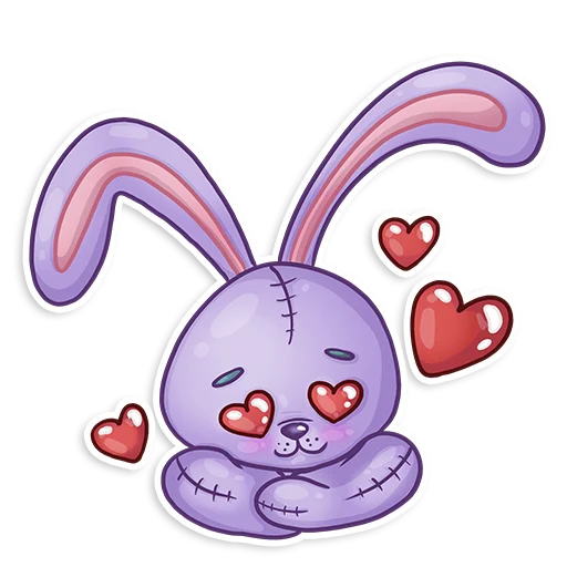 ❤️ Стикер «Easter Rabbit Toy» для Telegram