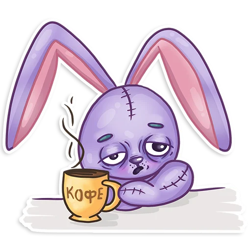 ☕️ Стикер «Easter Rabbit Toy» для Telegram