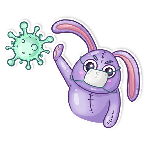 😷 Стикер «Easter Rabbit Toy» для Telegram