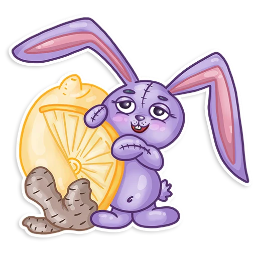 🤒 Стикер «Easter Rabbit Toy» для Telegram