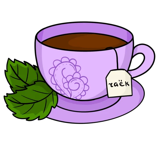 ☕️ Стикер «Легко и радостно» для Telegram