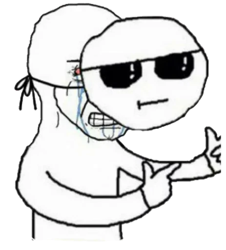 😎 Стикер «ebasosinaotsnuwix» для Telegram