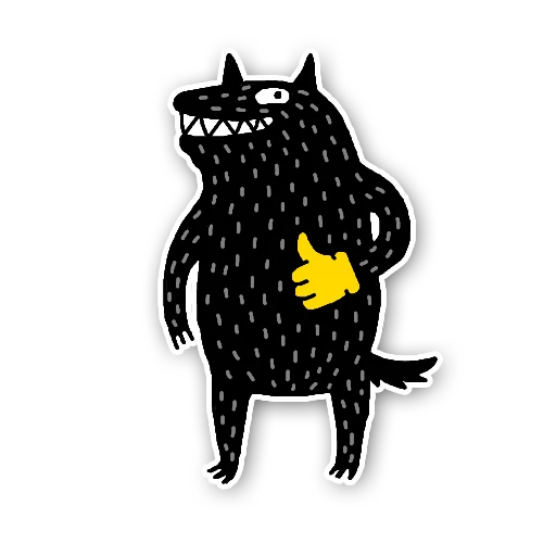 👍 Стикер «Wolf» для Telegram