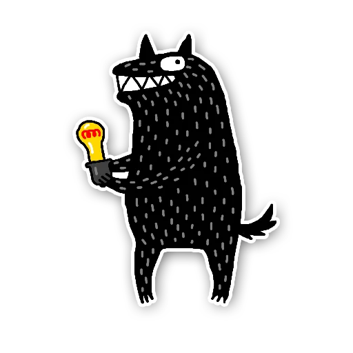 💡 Стикер «Wolf» для Telegram