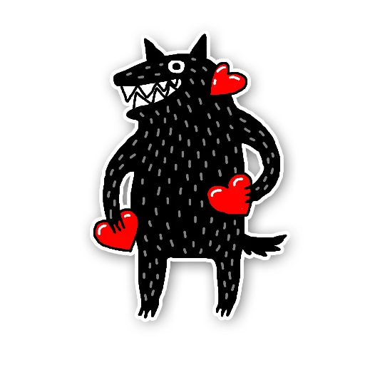 🥰 Стикер «Wolf» для Telegram