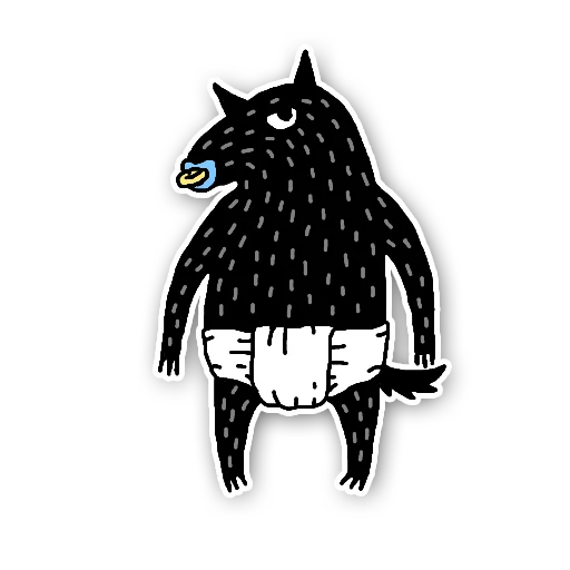 👶 Стикер «Wolf» для Telegram