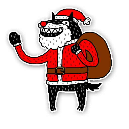 🎅 Стикер «Wolf» для Telegram